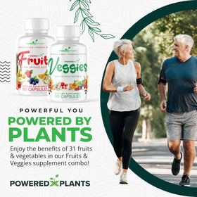 POWERED X PLANTS Capsules de Fruits et Légumes vue arrière de l'emballage