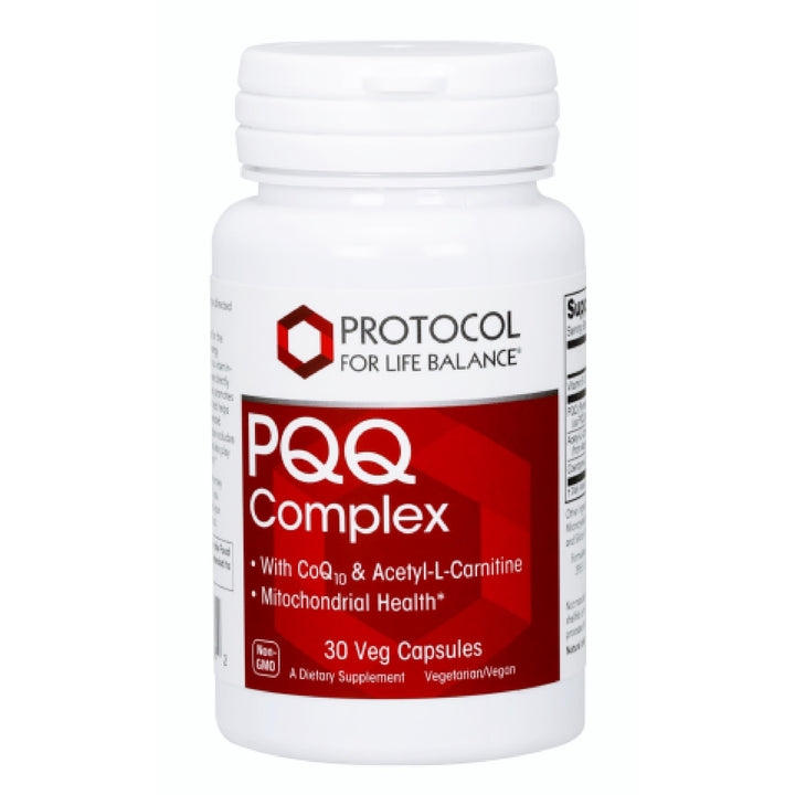 PQQ Complex PROTOCOL FOR LIFE BALANCE 30 capsules végétales devant un fond blanc