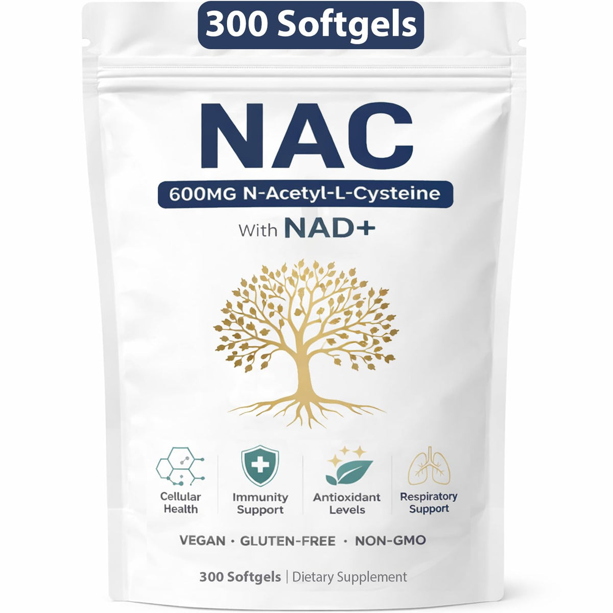 PRCYZO NAC 600mg 300 capsules végétariennes vue avant