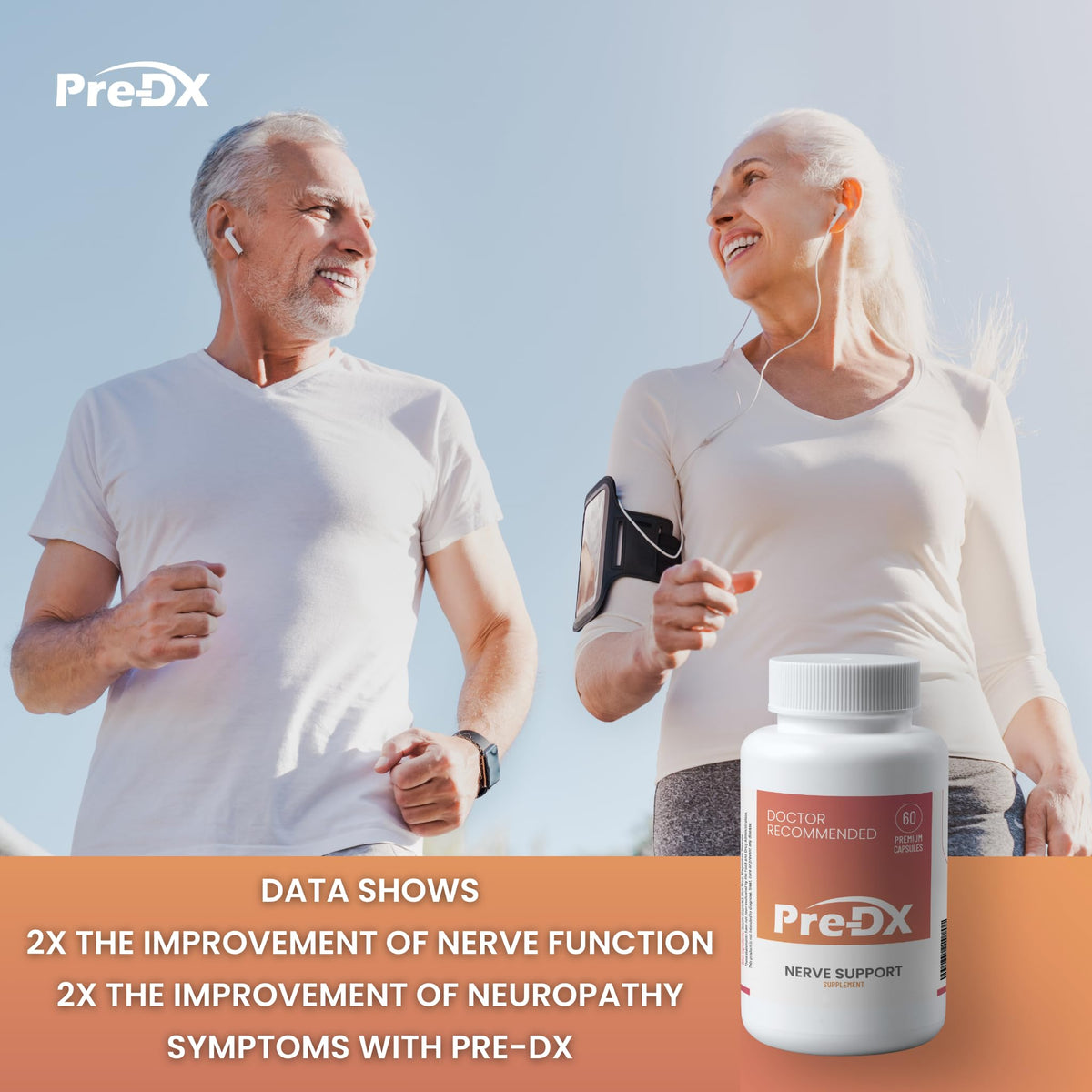 Pre-DX Complément Alimentaire L-Méthylfolate sur une table avec des accessoires