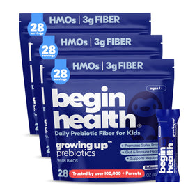 Prébiotiques pour enfants Begin Health 84-packs vue de face