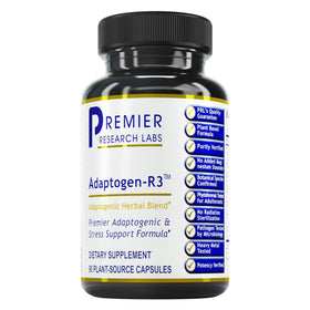 Premier Research Labs Adaptogen-R3 90 capsules végétariennes face avant