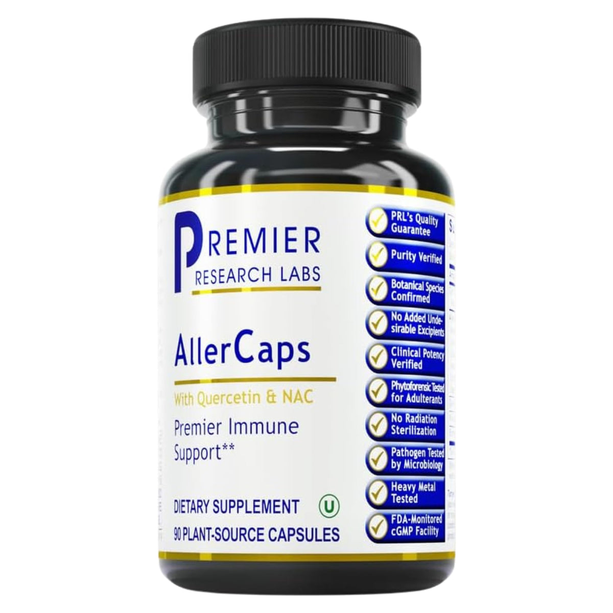 Premier Research Labs AllerCaps 60 capsules végétariennes vue de face