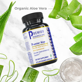 Premier Research Labs Aloe Vera Capsules 145mg 30 végétales côté