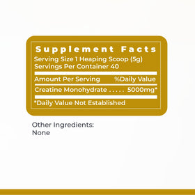 Premier Research Labs créatine monohydrate 259g sur table