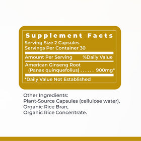 Premier Research Labs Ginseng Américain Capsules avec accessoires