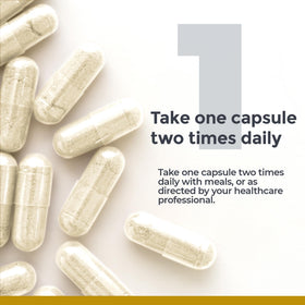 Premier Research Labs L-Théanine Double Force 200 mg - capsules sur une table en bois