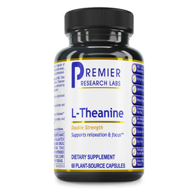 Premier Research Labs L-Théanine Double Force 200 mg - vue avant de l'emballage