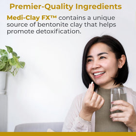 Premier Research Labs Medi-Clay-FX capsules de bentonite, vue de dessus