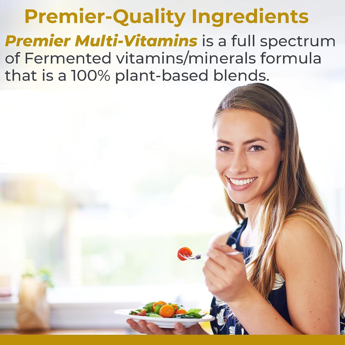 Premier Research Labs Multivitamines Végétales 120 Capsules avec étiquette