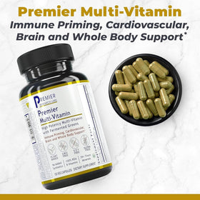 Premier Research Labs Multivitamines Végétales 120 Capsules vue arrière