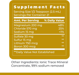 Premier Research Labs pH Minerals 60 ml avec ingrédients sur la table