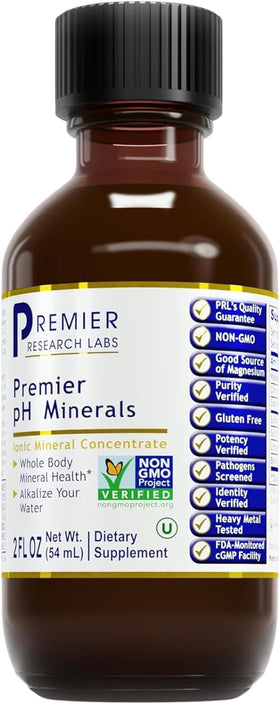 Premier Research Labs pH Minerals 60 ml face avant avec étiquette