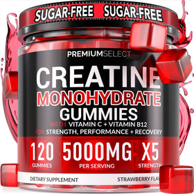 Premium Select Nutrition Gummies de Créatine Monohydrate 5000mg, vue de face