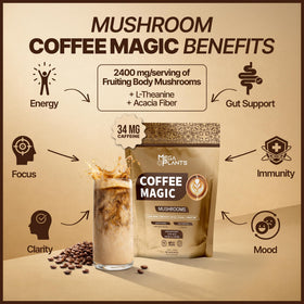 Préparation d'un latte avec Café aux Champignons Magiques