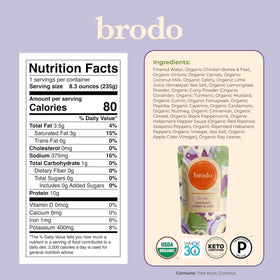 Préparation de bouillon d'os collagène Brodo pour une soupe
