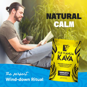 Préparation de la boisson de kava avec la poudre Fiji Vanua