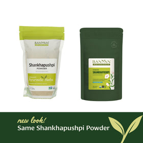 Préparation de tisane avec poudre de Shankhapushpi
