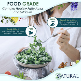 Préparation de vinaigrette avec huile de lin Zatural