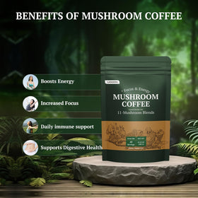 Préparation du café aux champignons LAVANOVA dans une tasse