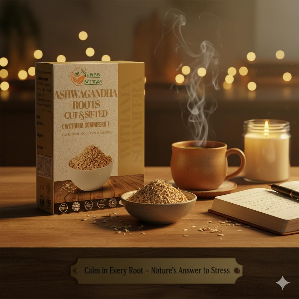 Préparation du thé d'Ashwagandha dans une tasse