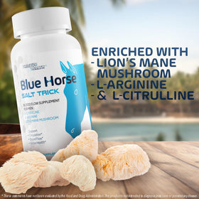 Présentation de Blue Horse Salt Trick sur une table