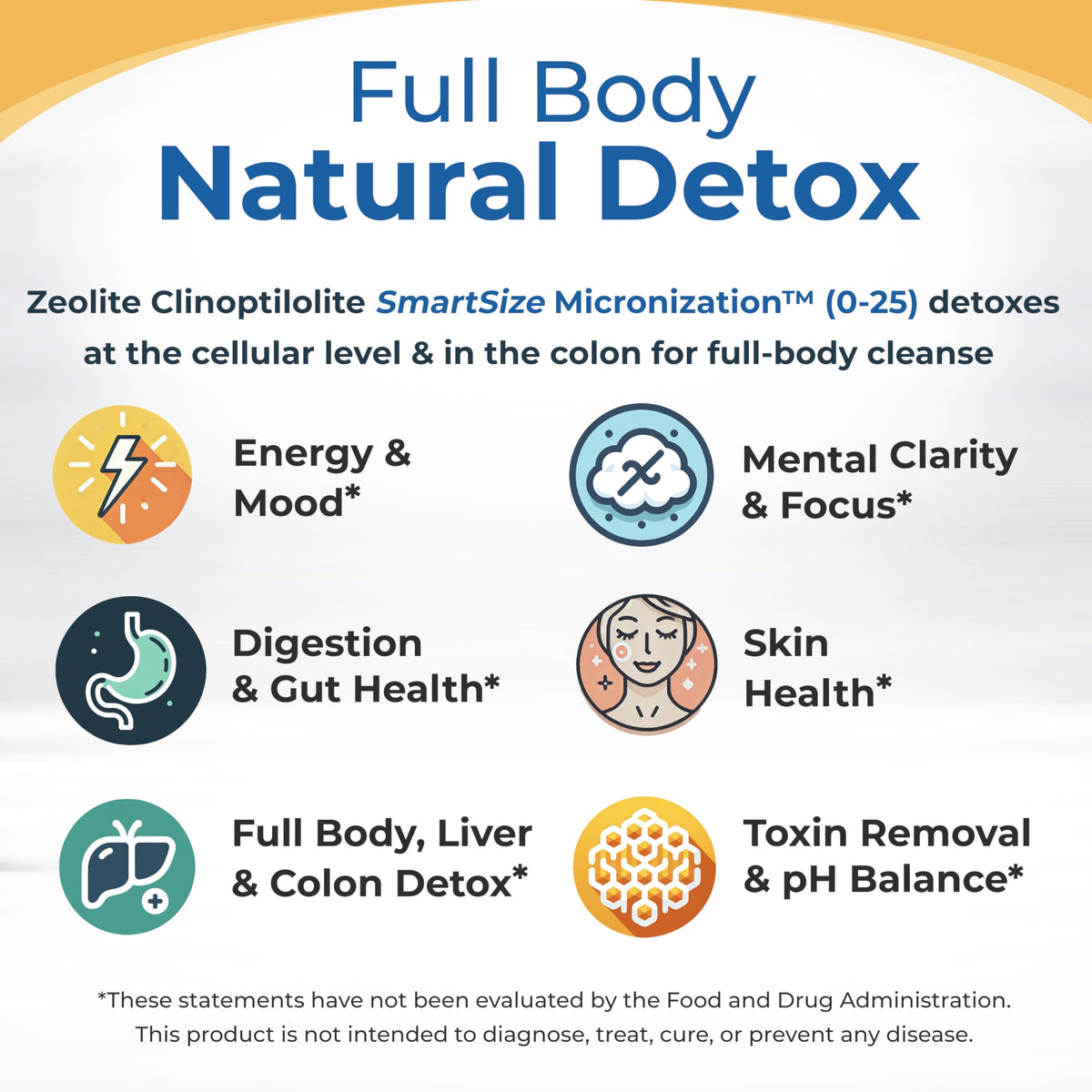 Présentation de la Poudre Détox Zeolite Cleanse Healthy by Nature sur une table