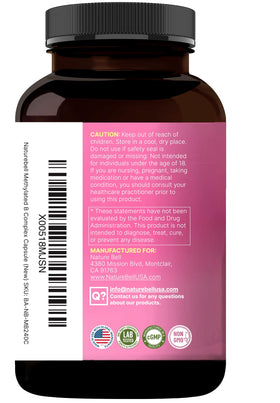 Présentation de NatureBell B Complex Methylé avec des éléments naturels