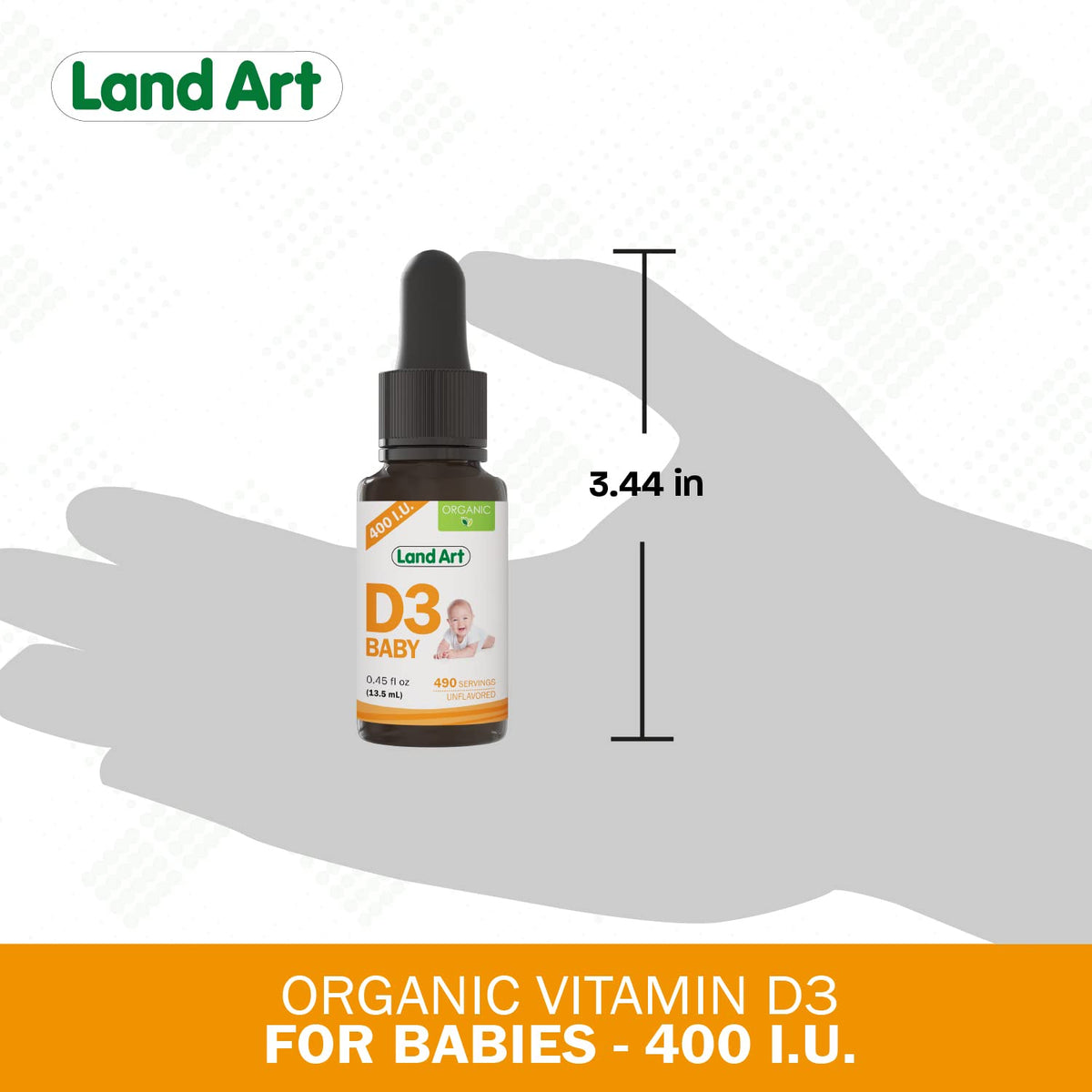 Présentation de Vitamine D3 Bébé Land Art en contexte d'utilisation