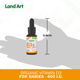 Présentation de Vitamine D3 Bébé Land Art en contexte d'utilisation