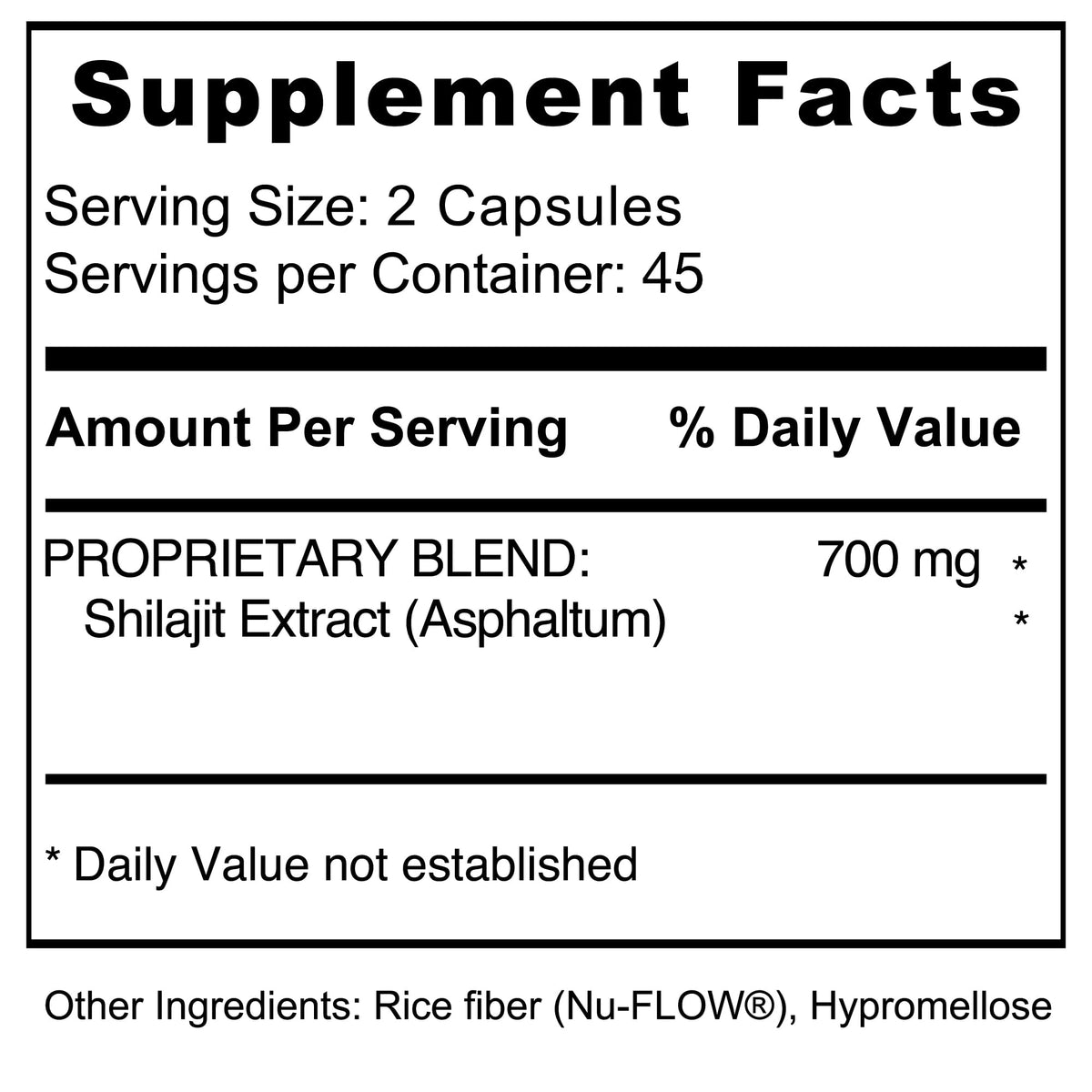 Présentation des capsules de Shilajit Jiva Botanicals sur un fond neutre