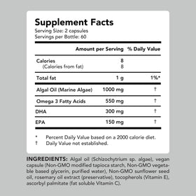 Présentation des capsules Omega-3 AMANDEAN sur fond blanc