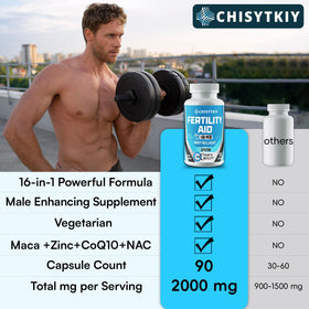 Présentation des compléments Chisytkiy avec racine de maca et zinc
