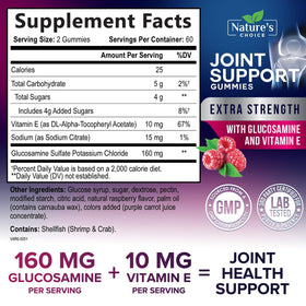 Présentation des Gummies Nature's Choice, vue de dessus
