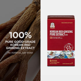 Présentation des sachets d'extrait de ginseng rouge coréen