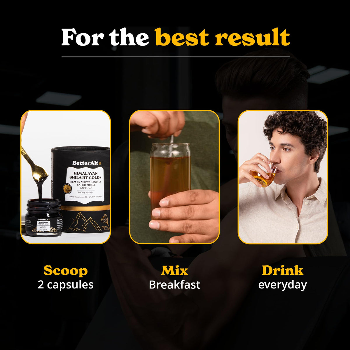 Présentation du Better Alt Shilajit Gold+ 30g