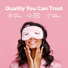 Présentation du produit Ashwagandha pour Femmes sur fond neutre