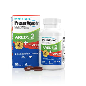 PreserVision AREDS 2 gélules de vitamines pour les yeux, vue de face