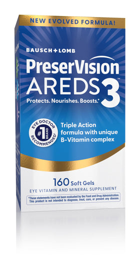 PreserVision AREDS3 160 Gélules B-Vitamines vue de face