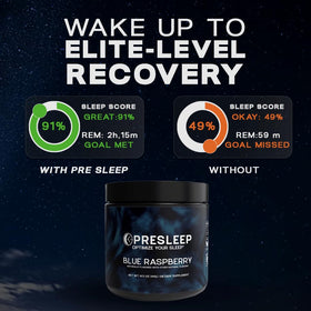 PreSleep Poudre Naturelle pour le Sommeil - étiquette du produit