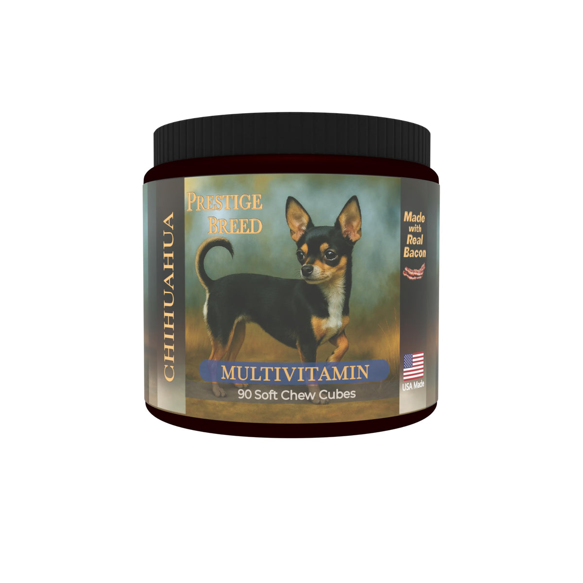 Prestige Breed Multivitamines pour Chihuahua 90 comprimés en boîte
