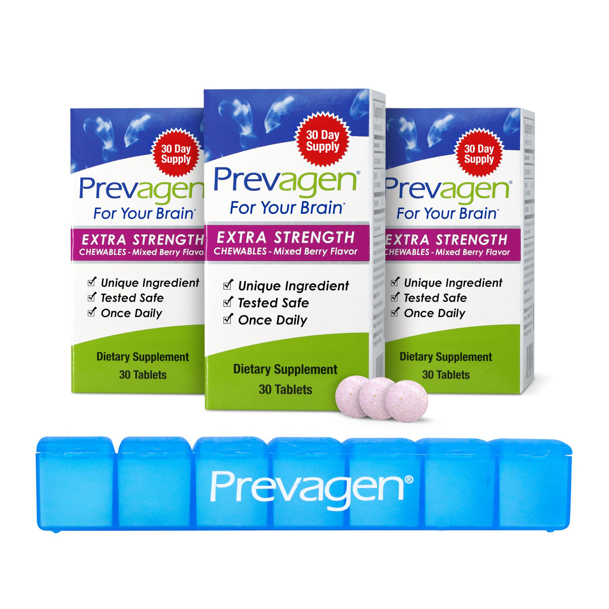 Prevagen Complément Alimentaire Croustillant Framboise paquet avant