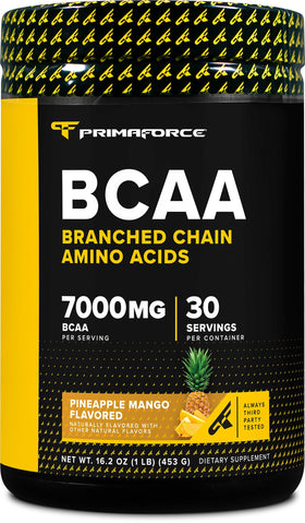 Primaforce BCAA Poudre Ananas Mangue 30 Portions vue de face