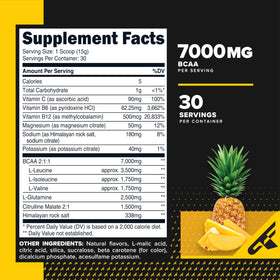 Primaforce BCAA Poudre Ananas Mangue contenant ouvert