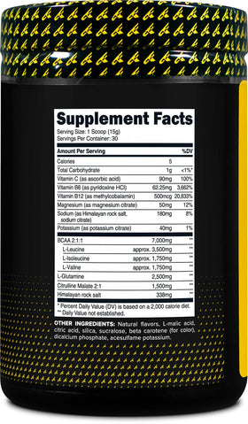 Primaforce BCAA Poudre Ananas Mangue sur un fond de workout