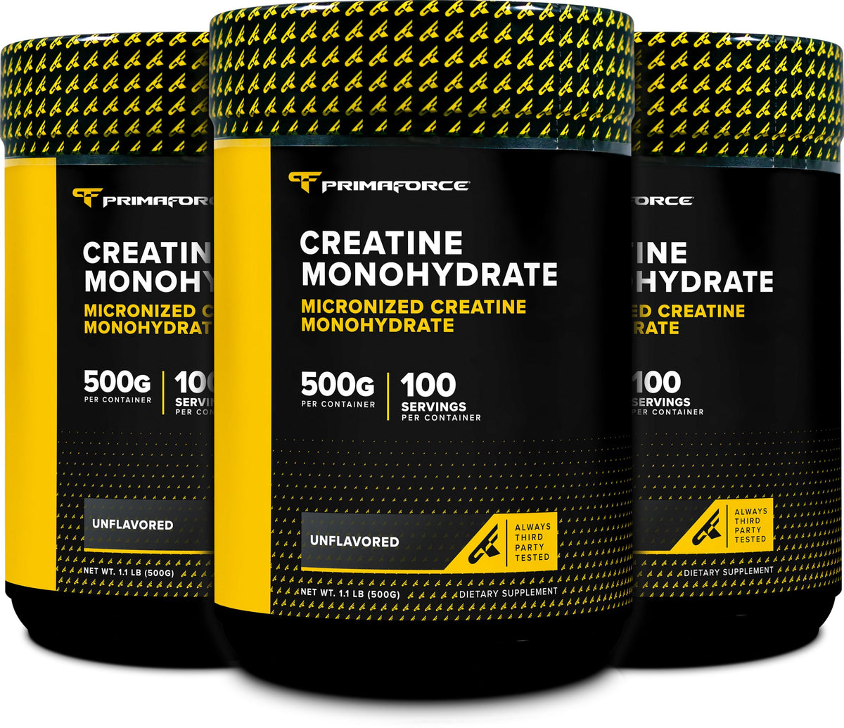 Primaforce créatine monohydrate 500g en usage sportif