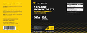 Primaforce créatine monohydrate 500g vu de dessus