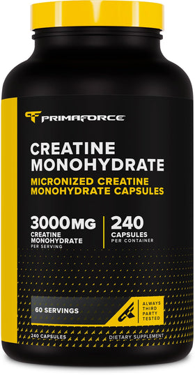 Primaforce Créatine Monohydrate Capsules 240 capsules vue de face