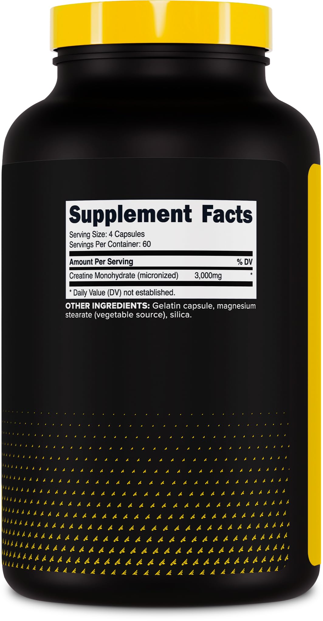 Primaforce Créatine Monohydrate Capsules avec capsules à l'extérieur