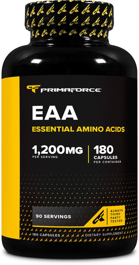 Primaforce EAA 1200mg 180 capsules vue de face avec étiquette